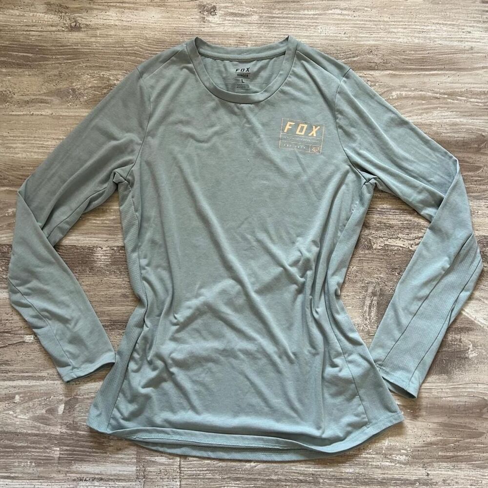 Fox-racing Women's Green and Blue Shirt